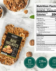 California Raw Walnuts-Halves & Pieces 32 oz (2 lb)-100% Natural, No-PPO, No Preservatives, Non-GMO, Kosher, Vegan, KETO, No Salt, Shelled Walnuts for Baking Salads Snacks