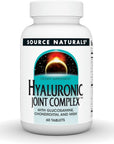 Source Naturals Hyaluronic Joint Complex with Glucosamine - 60 Tablets