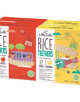 Little Turtle Rice Teethers Combo Pack, Apple & Banana Flavor, 12 wrapped 2 Pack, 4 Count