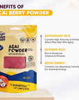 Yogi Super Foods Acai Berry Powder Freeze Dried Acai Powder  Organic Acai Powder for Smoothie Bowls High in NutrientDense Antioxidants Made from Brazilian Acai Trees  Vegan Gluten Free