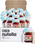 Nutella Chocolate Hazelnut Spread Mini Nutella Pack to Go Perfect Portion Control Just ½ Oz 80 Calories per Nutella Single Cup ATREVO Bundle Pack  20 EcoFriendly Wooden Spoons 20 Pack Back to School Snacks Biscuits