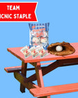 Kathy Kaye Baseball Themed Popcorn Balls Individually Wrapped Salty Snacks Sports Party Favor 8 Pieces Included 8oz