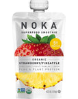 NOKA Organic Strawberry Pineapple Superfood Smoothie 422 OZ