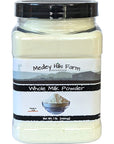 Whole milk powder By Medley Hills Farm in Reusable Container 1 lb  Great dry milk powder for baking  whole powdered milk  Product of USA