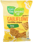 FROM THE GROUND UP Cauliflower Lime Tortilla Chip, 4 OZ