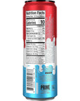 Prime Energy Drink Ice Pop Naturally Flavored 200mg Caffeine Zero Sugar 300mg Electrolytes Vegan 12 Fl Oz per Can Pack of 24