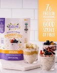 Organic Overnight Oats with Chia Flax  Hemp GlutenFree Oatmeal with 7g of Protein 12oz Bag