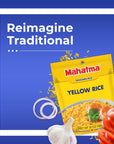 Mahatma Yellow Rice Mix LongGrain Rice Stovetop or Microwave Rice GlutenFree and Kosher 20Minute Rice 10 Ounces Pack of 12