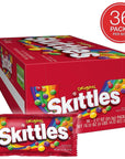 SKITTLES Original Summer Chewy Candy Packs, 36 Ct Bulk Candy Box