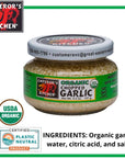 Emperors Kitchen Organic Chopped Garlic USDA Certified Organic Vegan ReadytoUse 45 oz Jar