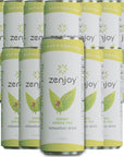 Zenjoy Honey Green Tea Relaxation Drink 12 Pack  Calming Drink with Ashwagandha  Lemon Balm  NonAlcoholic Beverage Infused with LTheanine for Enhanced Focus  12oz Cans