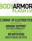 BODY ARMOR Flash IV Rapid Rehydration Electrolyte Beverage Tropical Punch Strawberry Kiwi 20 Fl Oz Pack of 6 Every Order is Elegantly Packaged in a Signature BETRULIGHT Branded Box