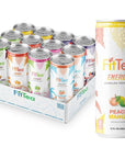 FitTea Healthy Energy Drink Variety Pack 12 Fl Oz - Sparkling Refresher (12 Pack)