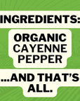 Certified Organic Cayenne - FreshJax Premium Organic Spices, Herbs