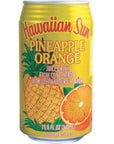 Hawaiian Sun Tropical Orange Fruit Drinks 115 fl oz Cans Pineapple Orange 6 Cans