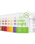 Oats Overnight  Party Variety Pack High Protein High Fiber Breakfast Shake  Gluten Free NonGMO Oatmeal Strawberries  Cream Green Apple Cinnamon  More 8 Pack  BlenderBottle