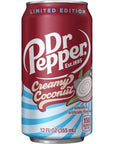 Dr Pepper Creamy Coconut Soda 12 fl oz cans 12 Pack