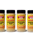 Bragg Nutritional Yeast Seasoning - Vegan, Gluten Free Cheese Flakes - Good Source of Protein & Vitamins - Nutritious Savory Parmesan Cheese Substitute - Non GMO Verified, 4.5 ounce, 4-Pack