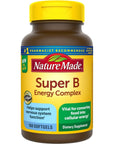 Nature Made Super B Energy Complex, Dietary Supplement for Brain Cell Function Support, 160 Softgels, 160 Day Supply (Packaging May Vary)