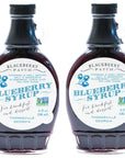 Blackberry Patch 3 Ingredient Blueberry Syrup Two Pack 8oz  Made in Small Batches  All Natural Fruit Syrup  Perfect for Breakfast or Dessert  Syrup for Pancakes Waffles  2 Pack 16 oz Total