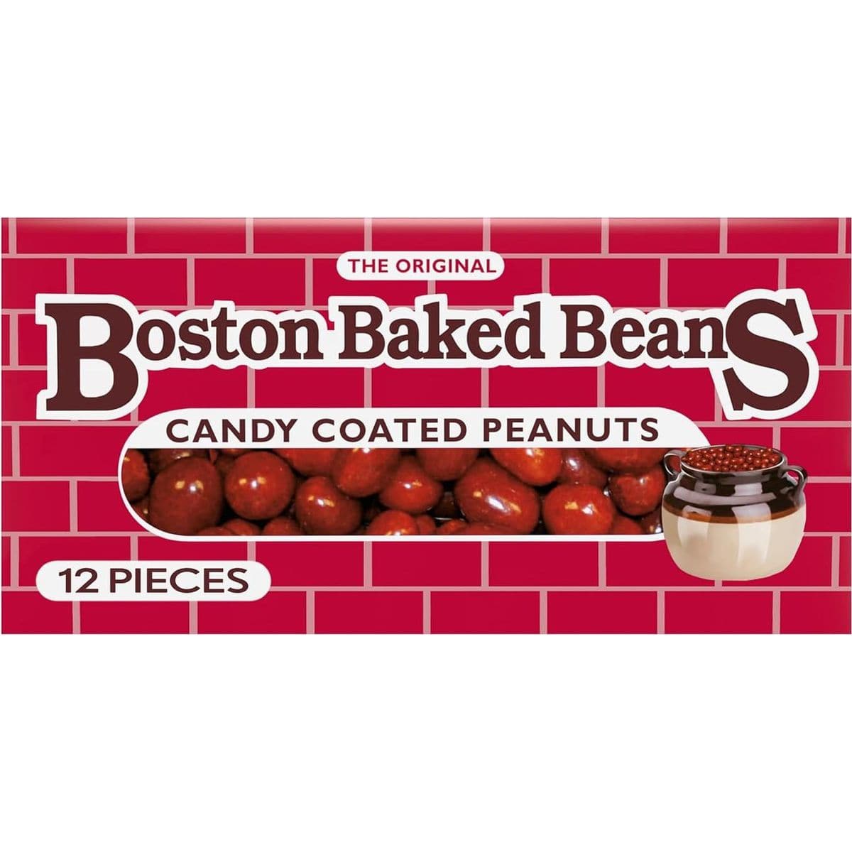 Wonka Boston Baked Beans Theater Box Candy-coated peanuts , 4.3 oz, pack of 12