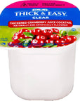 Thick  Easy Clear Thickened Cranberry Juice Cocktail Nectar Consistency 4 Ounce