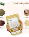 Organic Zing Wholesome and Quick Instant Mix Millet Porridge  Made with Bajra Ragi Jowar  Quinoa  200g