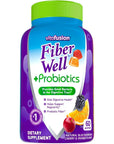 Vitafusion Fiber Well + Probiotics Gummies for Adults, 60 Count