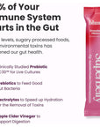 Blume SuperBelly Gut Health and OnTheGo Hydration Packets SugarFree with Prebiotics Probiotics Apple Cider Vinegar Vitamin C and Electrolytes Strawberry Hibiscus 15 Sticks