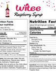 WiTee Premium Raspberry Syrup/Flavor Concentrate – 1 Litre / 33.8 Fl Oz