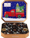 Russell Stover Christmas Truck Assorted Milk and Dark Chocolates Gift Box for Gift Occasions and Birthday - 11 Flavors (18 Pieces Total)