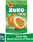 Zuko Passion Fruit Instant Powder Drink  Family Pack  No Sugar Needed  Vitamin C  141 Ounce Pack of 2