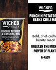 Wicked Kitchen Punchin Potatoes  Beans Chili Mac 6 Pack  Two Instant Mashed Potato Varieties and a Blend of Beans in a Punchy Chili Sauce  PlantBased Dairy Free and GMOFree