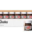 Mini Nutella Glass Jars Chocolate Hazelnut Spread 088 Oz 7 Units Weekly Pack  7 Mini Spoons Atrevo Bundle Pack