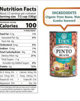 Eden Organic Pinto Beans 15 oz Can 12Pack No Salt Added NonGMO Gluten Free Vegan Kosher US Grown Heat and Serve Macrobiotic Frijol Pinto