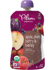 Plum Organics | Stage 2 | Organic Baby Food Meals [6+ Months] | Fruit, Veggie & Grain Variety Pack | 3.5 Ounce Pouch (Pack Of 18)