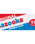 Bazooka Bubble Gum Individually Wrapped Pink Chewing Gum in Original Flavor  10 Piece Wallet Packs Pack of 12  Fun Old Fashioned Candy for Kids