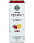 Starbucks Refreshers Strawberry Lemonade Sparkling Juice Blend 12 Fl Oz Pack of 1