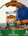 Keystone Meats All Natural Canned Turkey 145 Ounce Long Term Shelf Life Emergency Survival Food Canned Meat  Fully Cooked Ready to Eat  All White Meat No Carbs Gluten Free Family Pack of 24