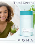 Monat Total Greens  Daily Superfood Drink  Packed with Antioxidants  Refreshing Berry Green  No Added Sugar  Convenient  Delicious  NutrientRich Daily Experience