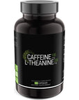 SYMNUTRITION Caffeine 100mg, L-Theanine 200mg - 120 Count (V-Capsules) / 120 Servings: Manufactured in a cGMP-Registered Facility in USA; Vegan & Gluten Free