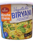 Haldirams Instant Bowl Vegetable Biryani, 70 Gm