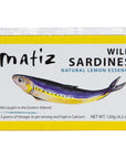 Matiz España Wild Caught Sardines with Natural Lemon Essence 42 oz Keto and Paleo Friendly 42 Ounce Pack of 5