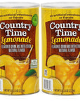 Powdered Lemonade Drink Mix CountryTime Refreshing Lemonade Mix Powder Drink with Other Natural Flavor  Packaged in Resealable Canister with Easy Measure Scoop 5lb Bucket 2 Pack Total 103lb