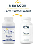 Vital Nutrients Taurine 1000mg - Vegan Amino Acid Supplement  - 120 Capsules