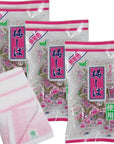 Mayca Moon Uncolored Pickled Plum Salty  Sour Japanese Umeboshi Snack 3 packs