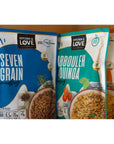 Kitchen  Love Seven Grain Medley Pre Cooked Microwave Ready Pouch Shelf Stable Vegan Vegetarian Gluten Free 8 Oz 6Pack