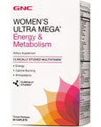 GNC Womens Ultra Mega Energy and Metabolism Multivitamin for Women, 90 Count, for Increased Energy, Metablism, and Calorie Burning