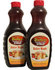 Blackburns Pancake  Waffle Syrup Butter Maple Flavor 24 Oz Pack of 2