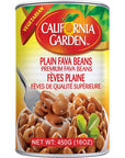 California Garden  Premium Fava Beans Plain 6 Pack 16oz x 6